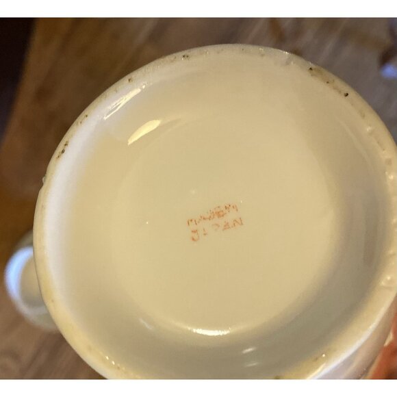 Vtg Japanese Moriage Dragonware Lithophane Geisha Coffee or Tea Set Black 15 Pc - Picture 14 of 16